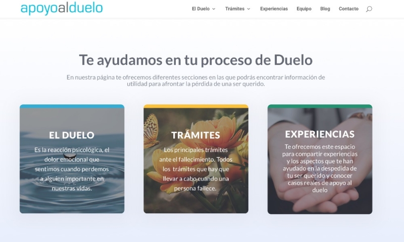 Diseño web para ASV Servicios Funerarios