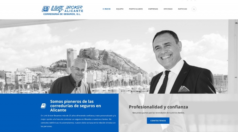 Diseño web para Link Broker