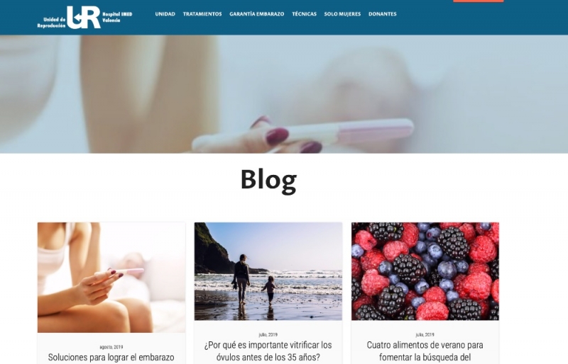 Mantenimiento blog para UR IMED